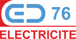 Logo de ED76 électricien sur la seine maritime 76